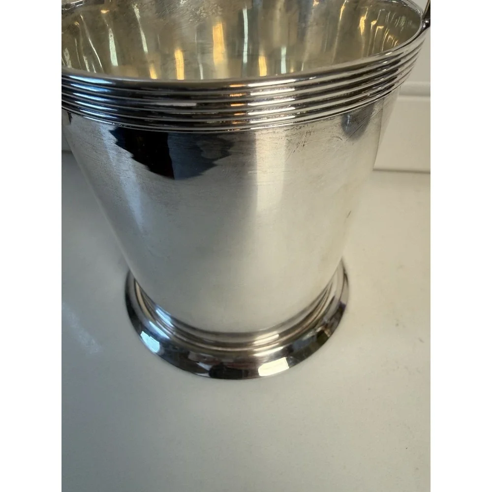 Silver Plated William Sonoma Heirloom Collection Bucket Candle Holder Handles